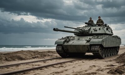 amphibious tank barrier removal