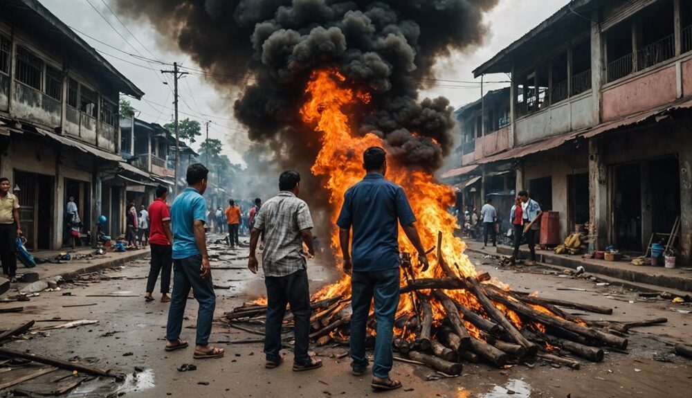 community solidarity against fire