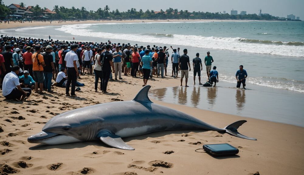 dolphins found dead bekasi