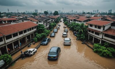 flooded jakarta streets and areas