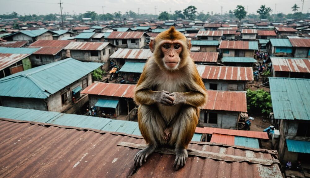 monkey disturbance in bekasi