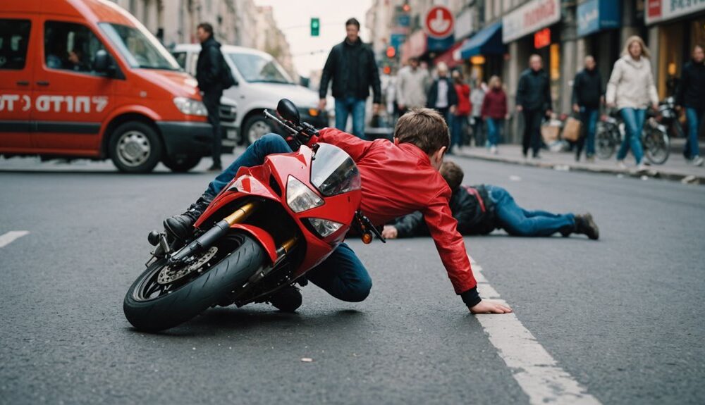 motorcycle incident involving child