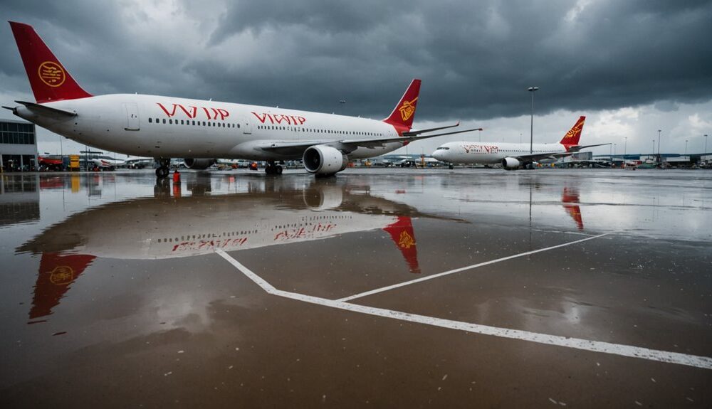 vvip airport flood report