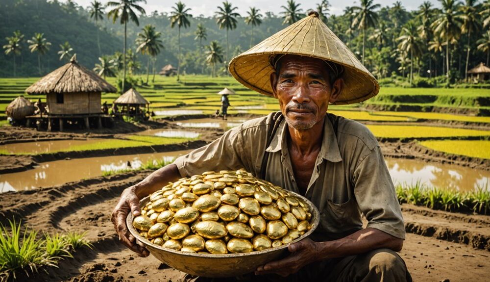 farmer discovers gold treasure