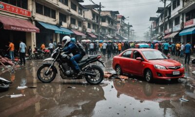 motorcycle accident injuries reported