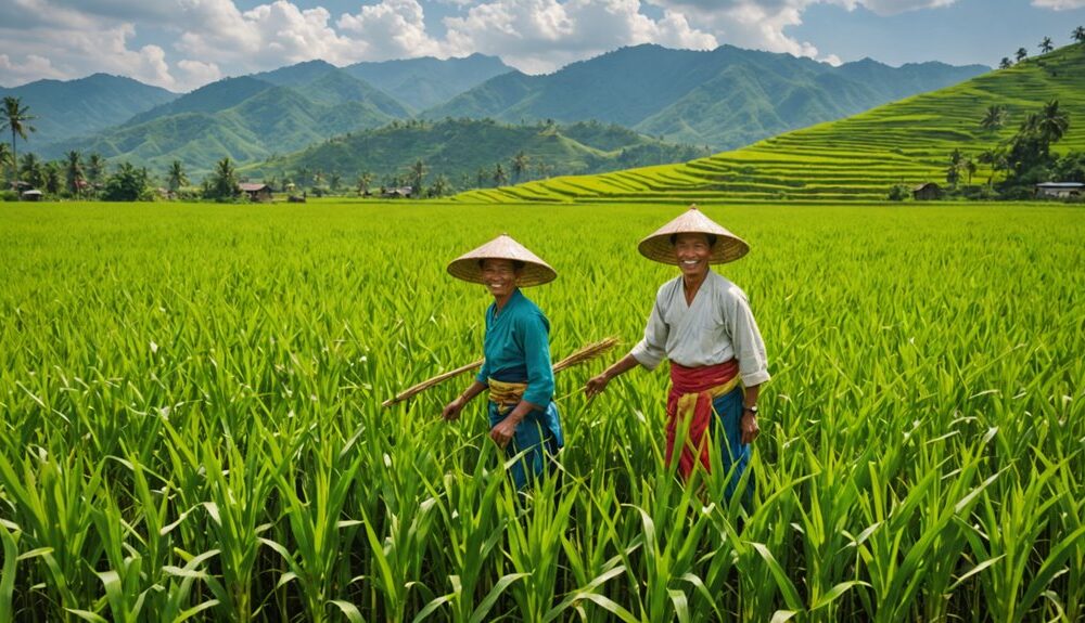 produksi beras dan jagung mencapai puncaknya