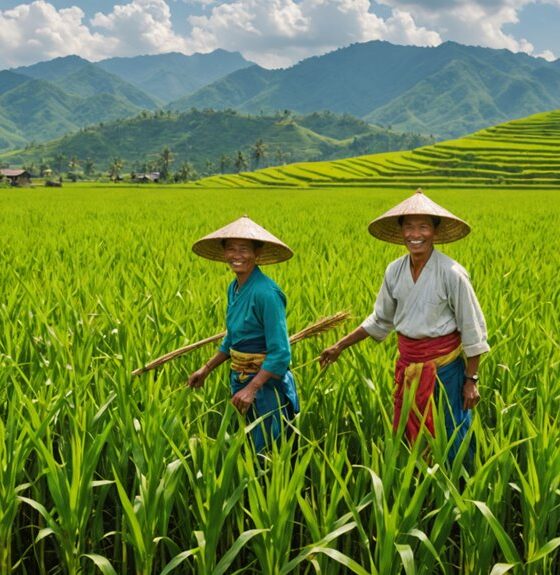 produksi beras dan jagung mencapai puncaknya