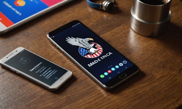 trump meluncurkan telepon Amerika